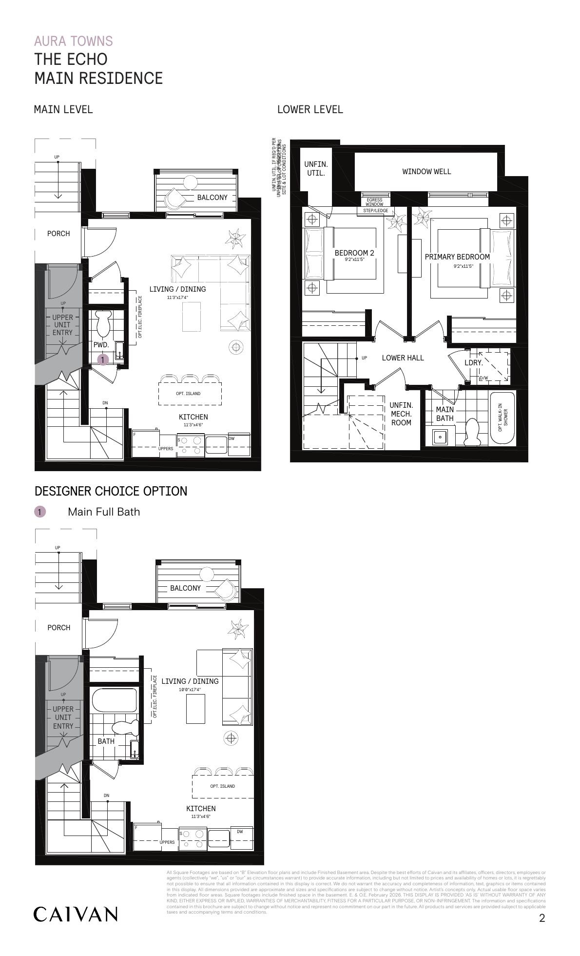 The Echo floor plan