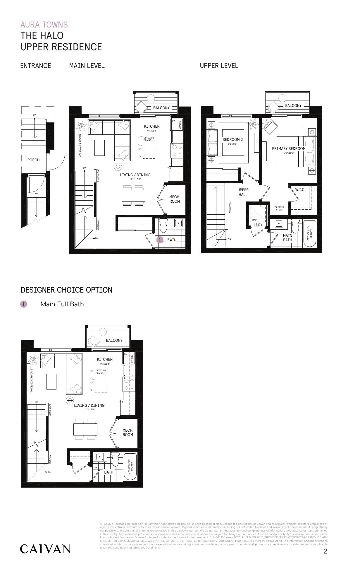 The Halo floor plan
