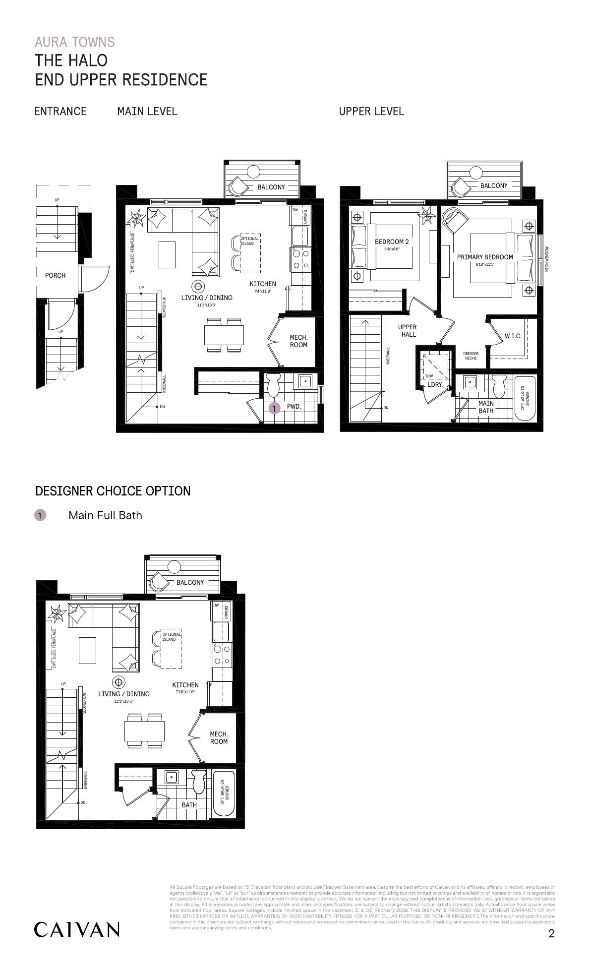 The Halo End floor plan